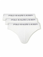 Polo Ralph Lauren - Three-Pack Stretch-Cotton Briefs - White