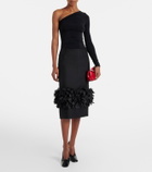 Wolford Draped semi-sheer bodysuit