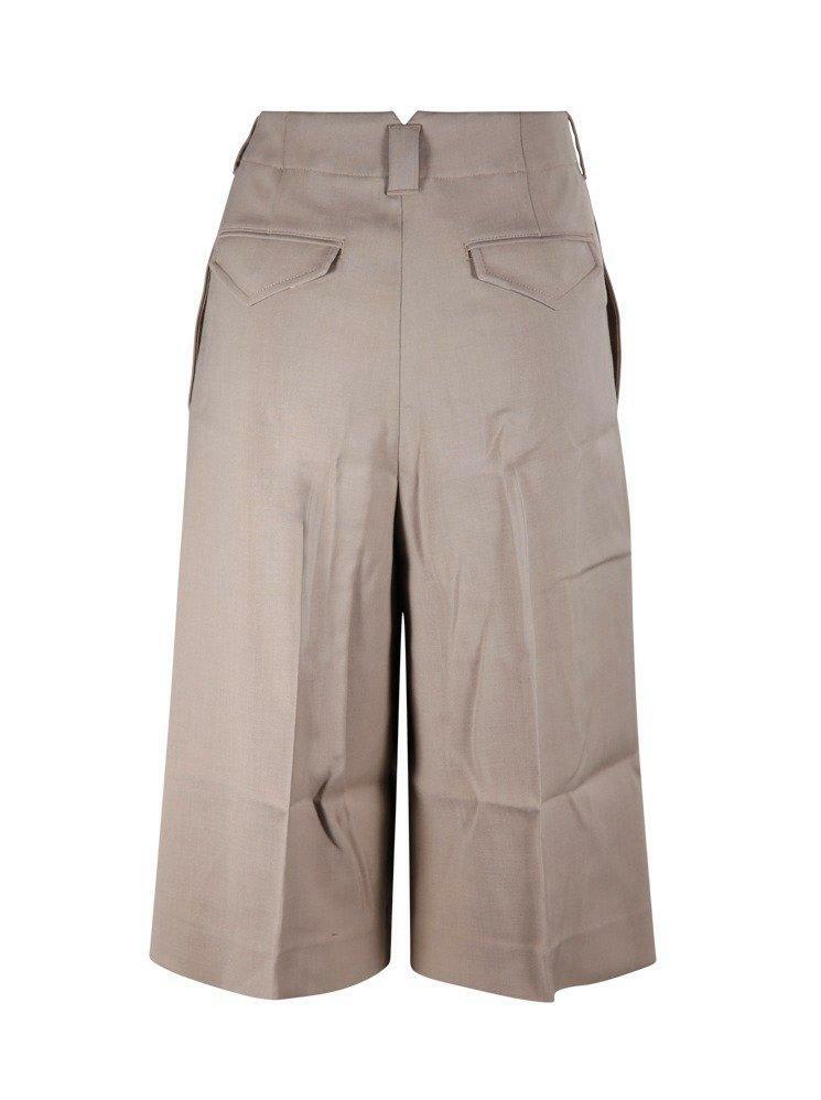 Ami Alexandre Mattiussi Paris Faille High Waisted Knee-length Shorts