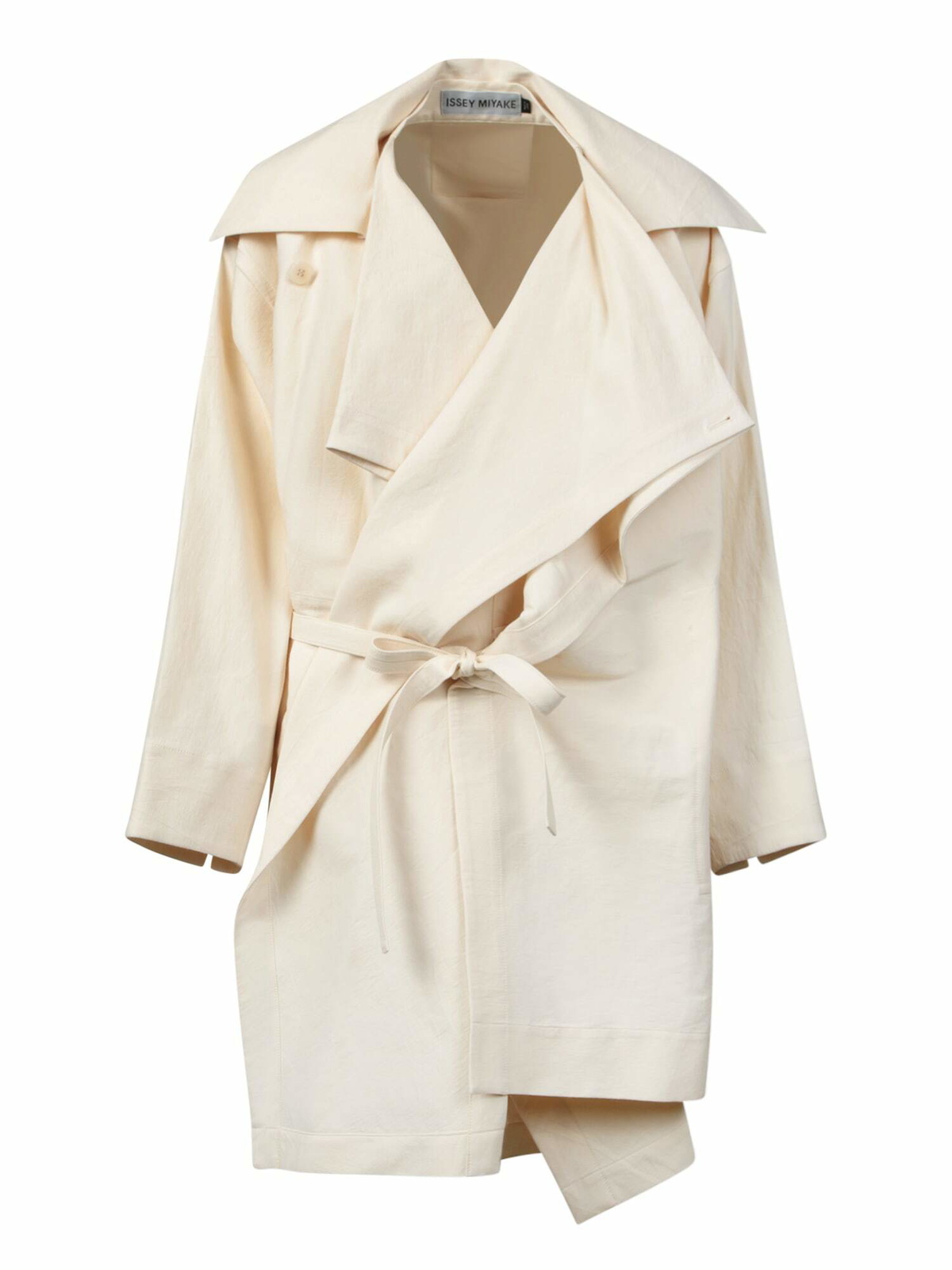 Issey Miyake Long Washi Wool Coat In Brown Issey Miyake Men Issey Miyake Long Washi Wool Coat In Brown Issey Miyake Men