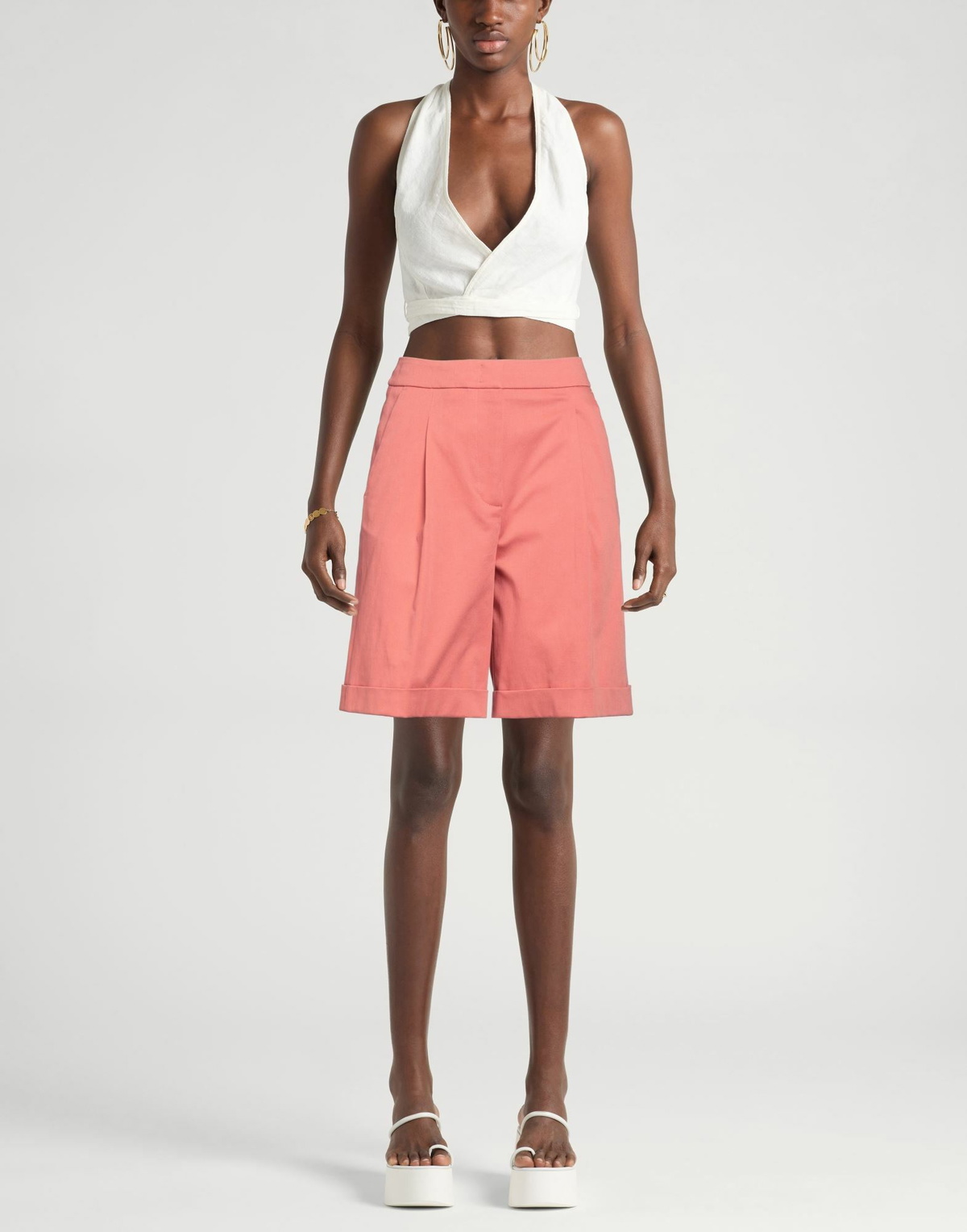 Peserico Womens Shorts & Bermuda Shorts Coral