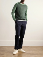 Etro - Logo-Embroidered Two-Tone Wool Sweater - Green