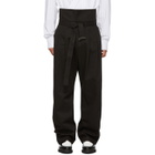 D by D Black Wide Trousers
