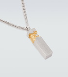 Tom Wood - Mined Cube silver pendant necklace