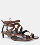 Khaite Aimee 35 leather thong sandals