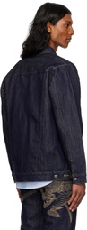 Maharishi Navy 6059 Maha Hemp Denim Kimono Jacket