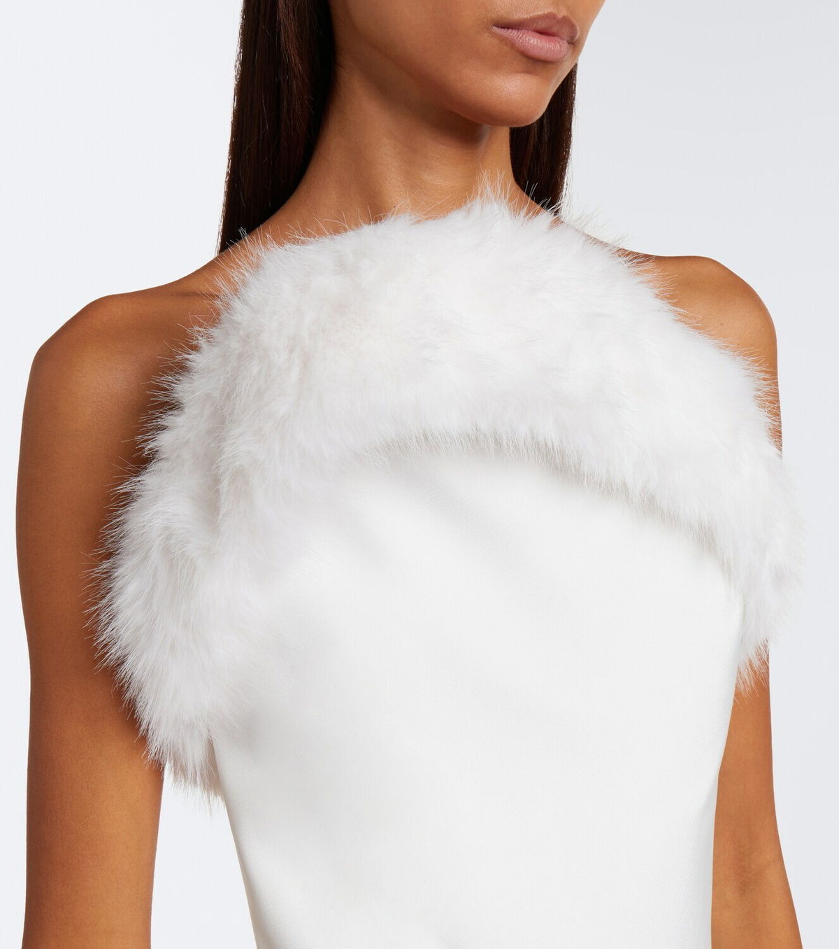 David Koma Strapless bustier gown