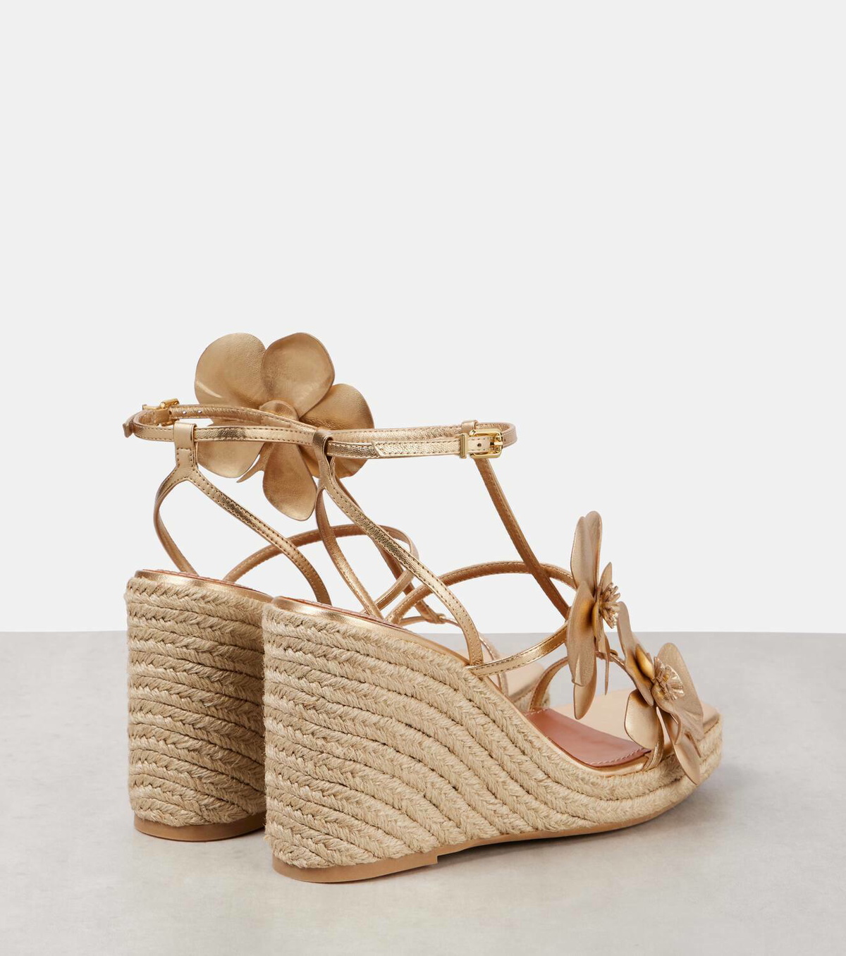 送関込■ZIMMERMANN■Orchid 110 メタリック ウェッジサンダル Zimmermann Orchid 110 metallic leather wedge sandals Zimmermann