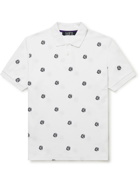 Billionaire Boys Club - Embroidered Cotton-Piqué Polo Shirt - White