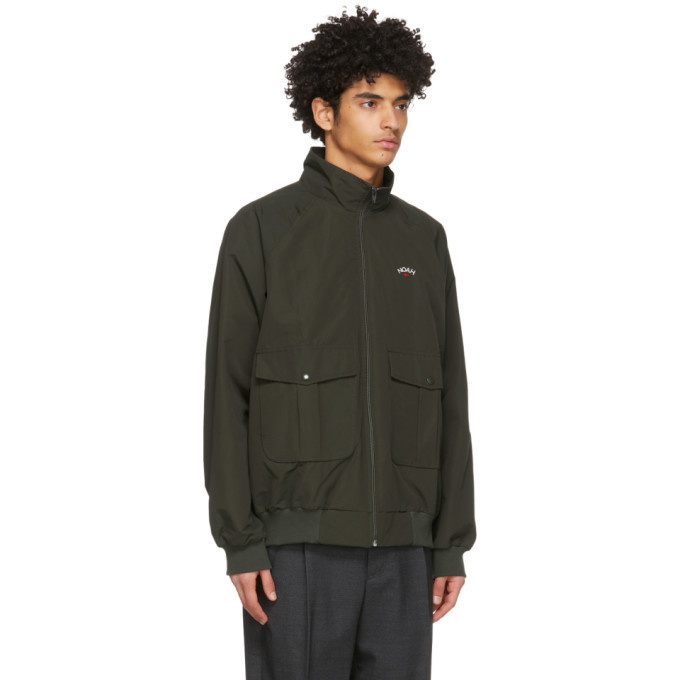 Noah Khaki Utility Windbreaker Jacket Noah NYC