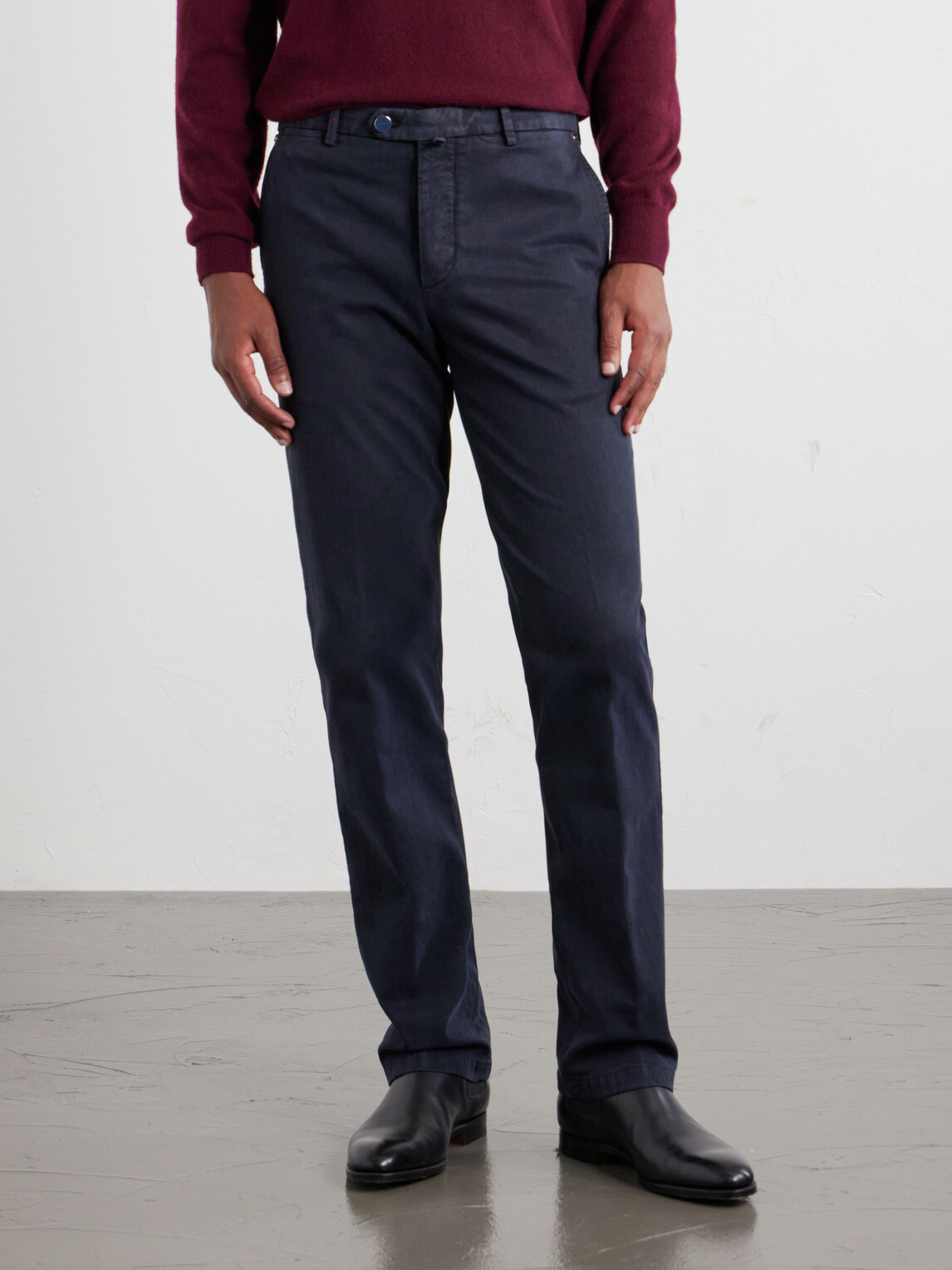 Kiton - Straight-Leg Lyocell-Blend Trousers - Blue