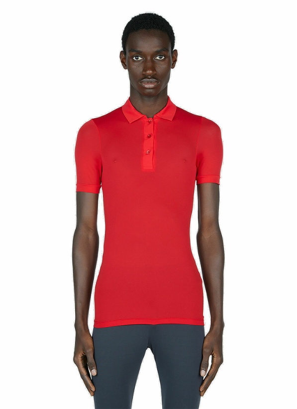Photo: Raf Simons - Stocking Polo Top in Red
