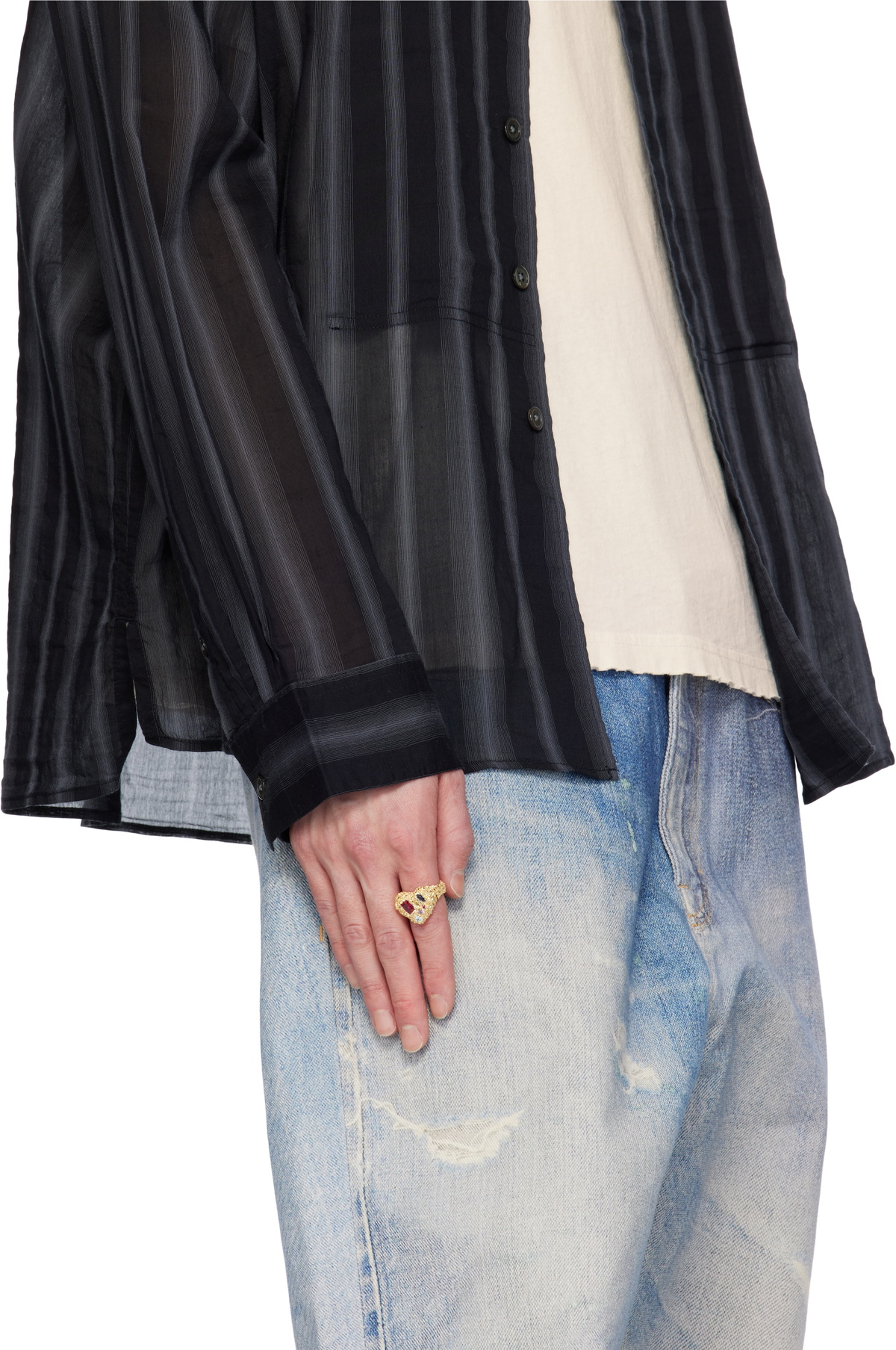 Veneda Carter SSENSE Exclusive Gold VC007 Ring