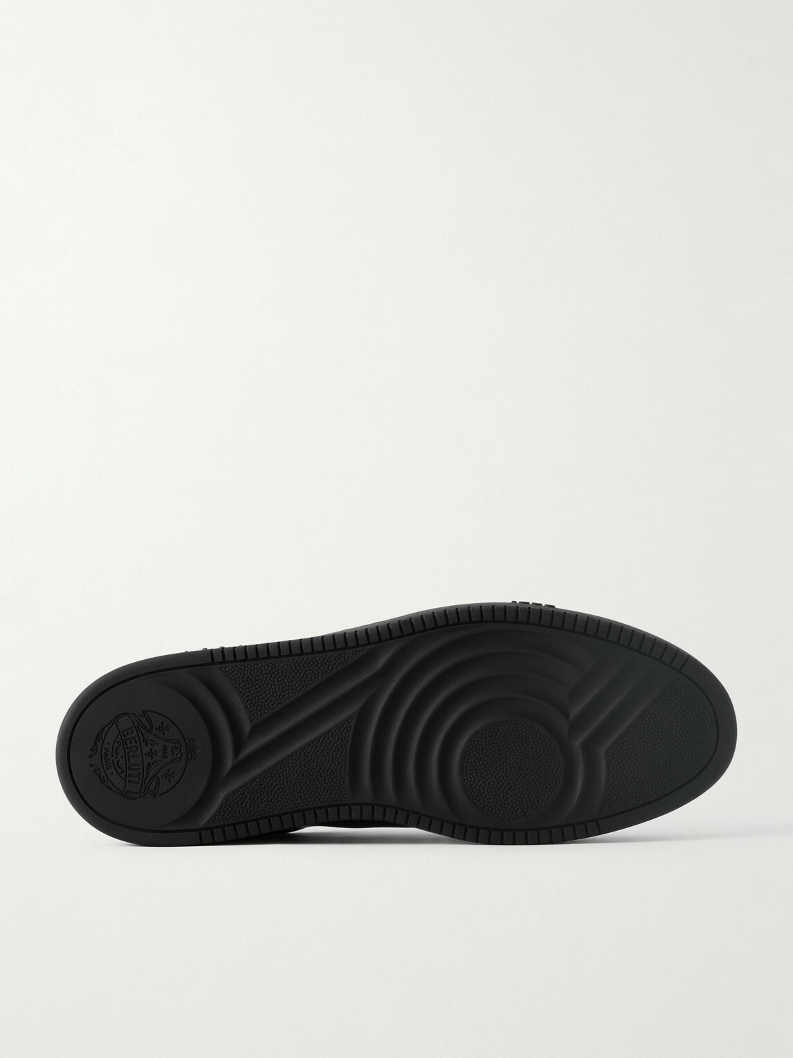 Berluti - Playtime Scritto Venezia Leather Slip-On Sneakers - Black