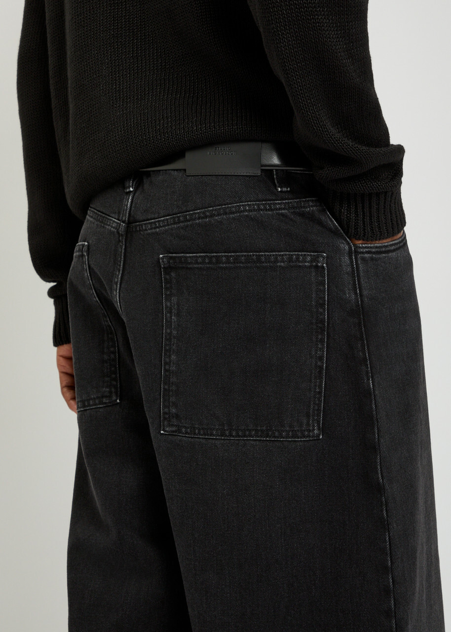 Studio Nicholson Paolo Wide Balloon-leg Jeans Black