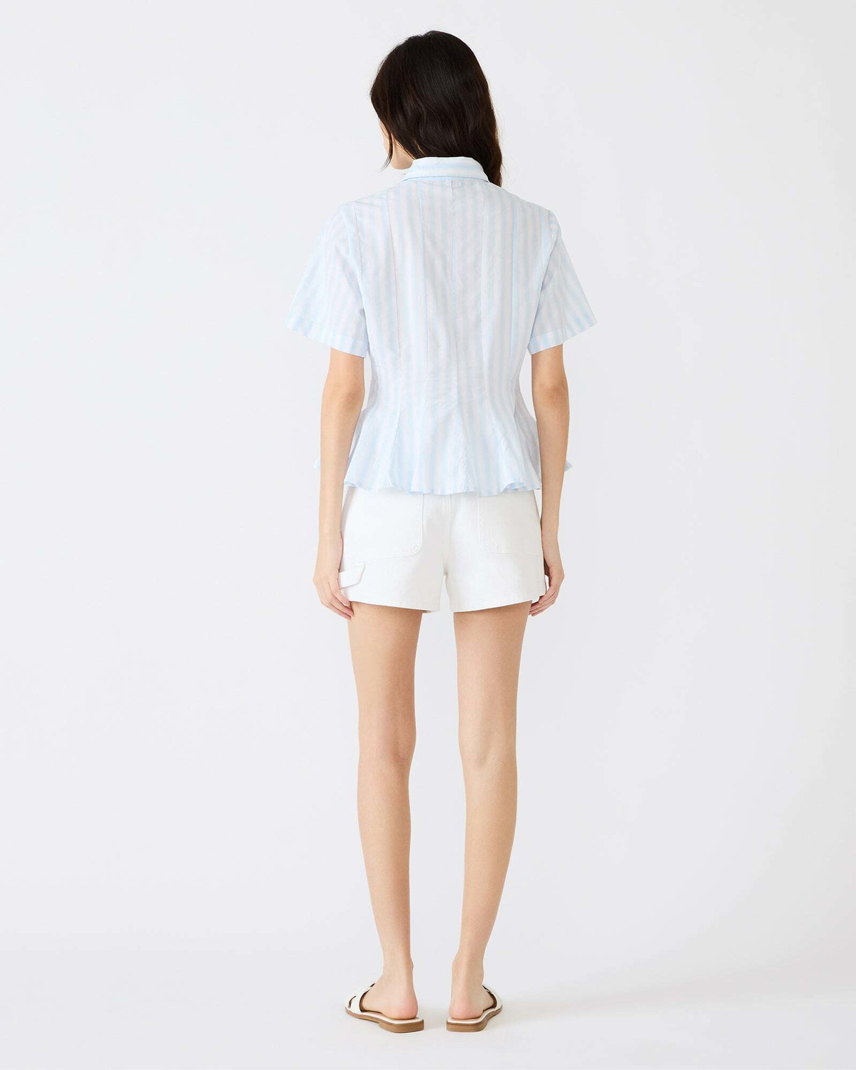 Steve Madden Porter Top Striped Tops in White