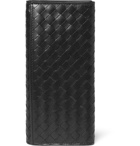 Bottega Veneta - Intrecciato Leather Travel Wallet - Black