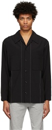 3.1 Phillip Lim Black Convertible Collar Shirt