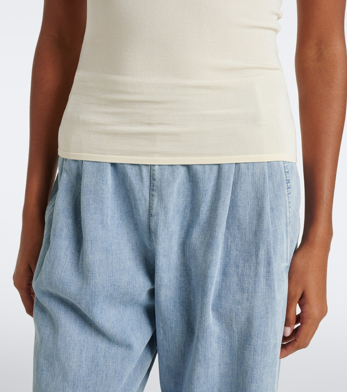 Zimmermann Fairlight knitted halterneck top