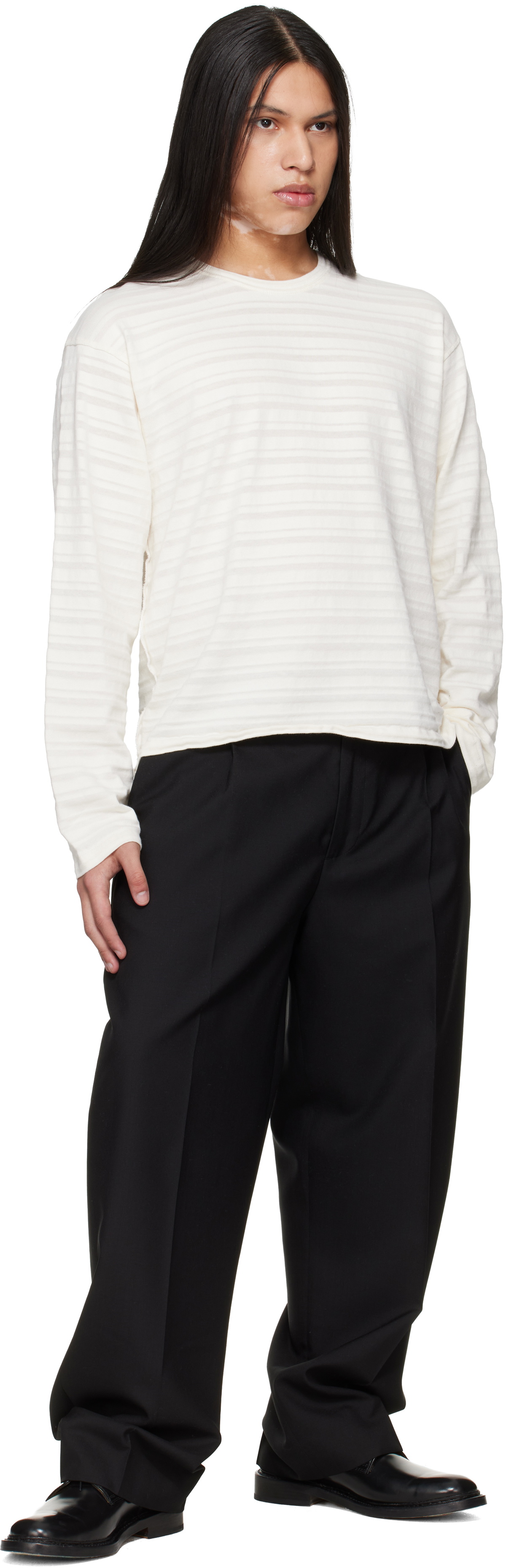 mfpen Off-White Round Neck Sweater