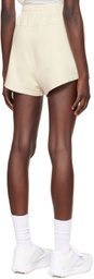 Luar Beige Logo Shorts