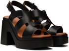 Clergerie Black Nateo Heeled Sandals