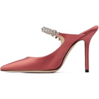Jimmy Choo Pink Bing 100 Satin Heels