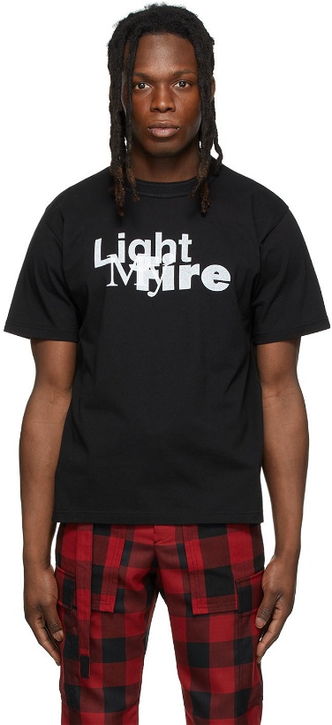 Photo: Sacai Black Light My Fire T-Shirt