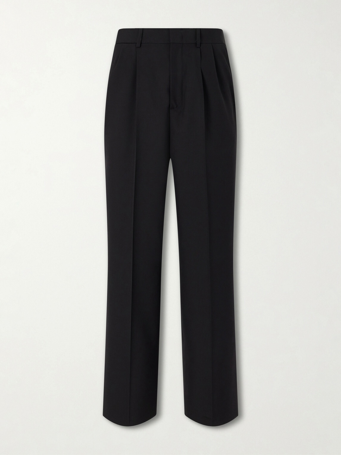 Jil Sander - Straight-Leg Pleated Virgin Wool Trousers - Black