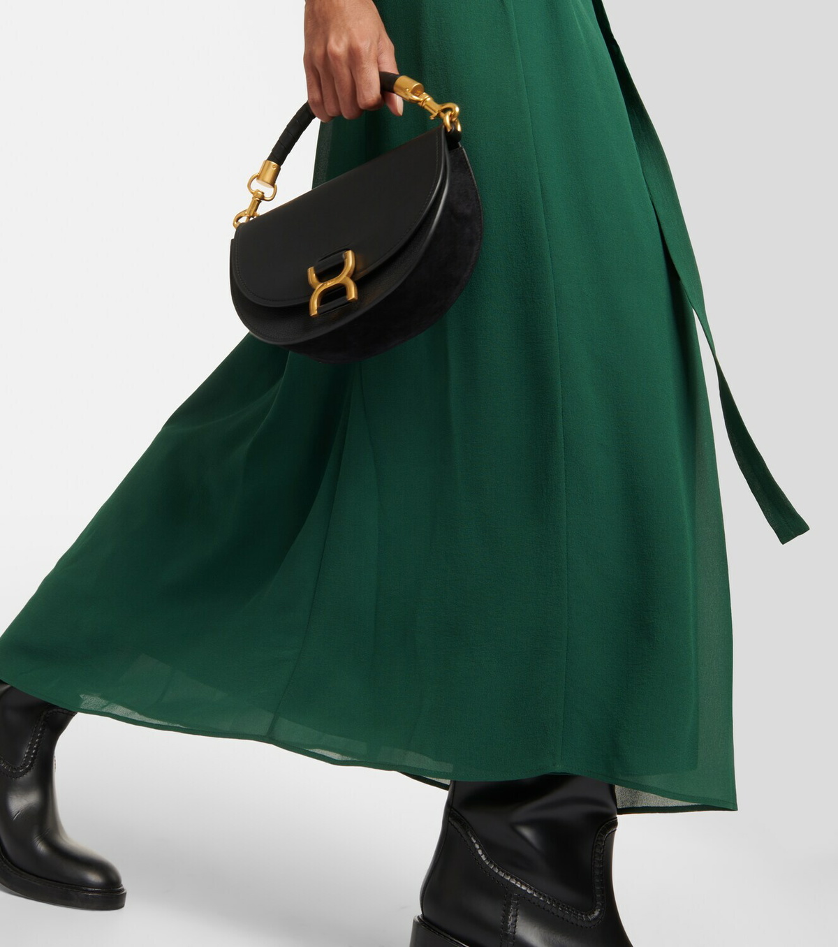 Chloe Silk and Wool A-Line Gown