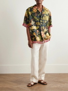 Valentino Garavani - Tapered Linen Trousers - White