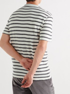 Officine Generale - Striped Cotton T-Shirt - Neutrals