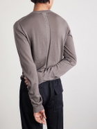Rick Owens - Slim-Fit Boiled Cashmere Sweater - Gray