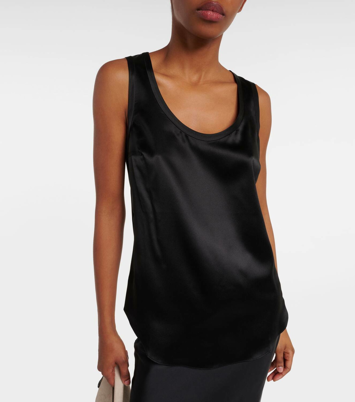 Brunello Cucinelli Silk-blend tank top