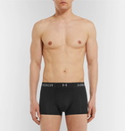 Under Armour - ArmourVent Stretch-Mesh Boxer Briefs - Black