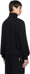 Acne Studios Black Half-Zip Sweatshirt