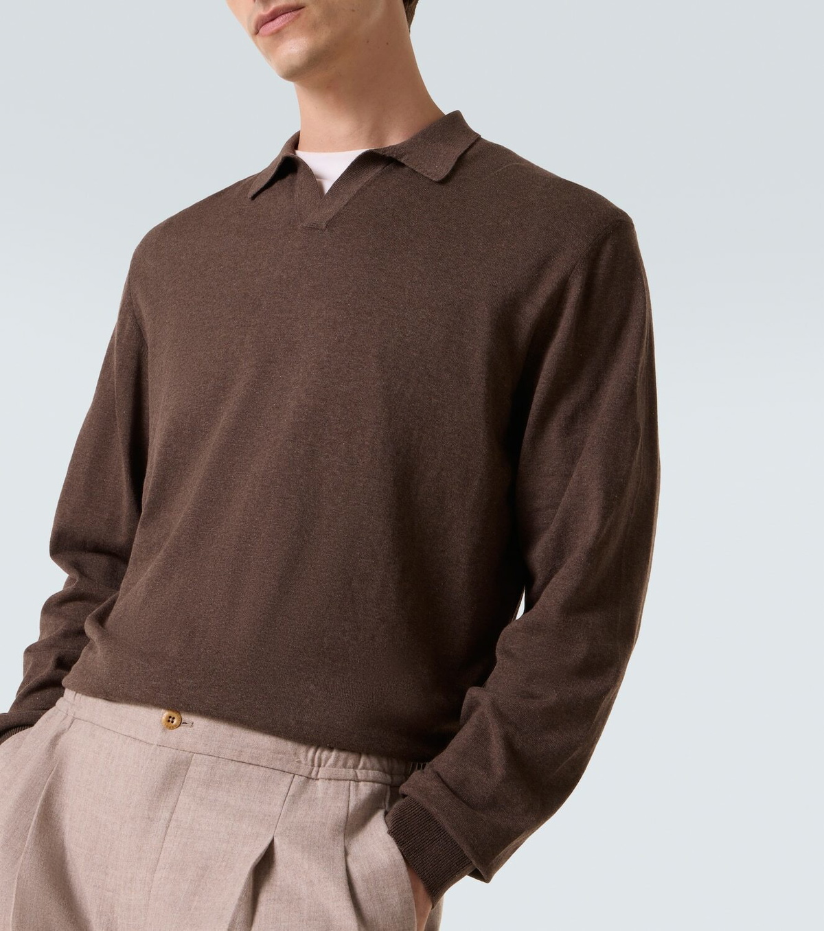 Rubinacci Cashmere polo sweater