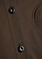 Blaze Milano Basoto Belted Cotton Trench Coat Dark Brown