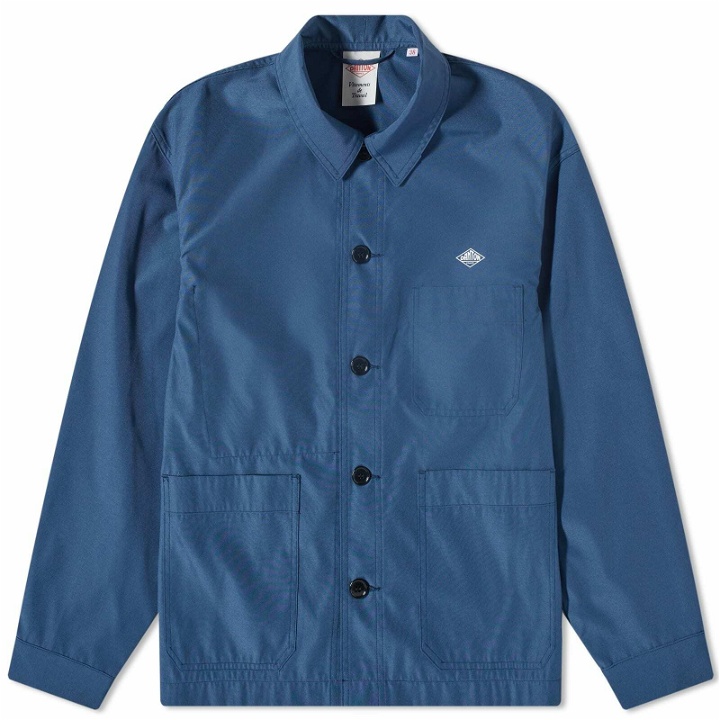 Photo: Danton Men's Back Print Coverall Jacket in Blue