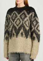 Acne Studios Metallic Thread Jumper Black