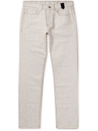 ERDEM - Straight-Leg Embroidered Jeans - White