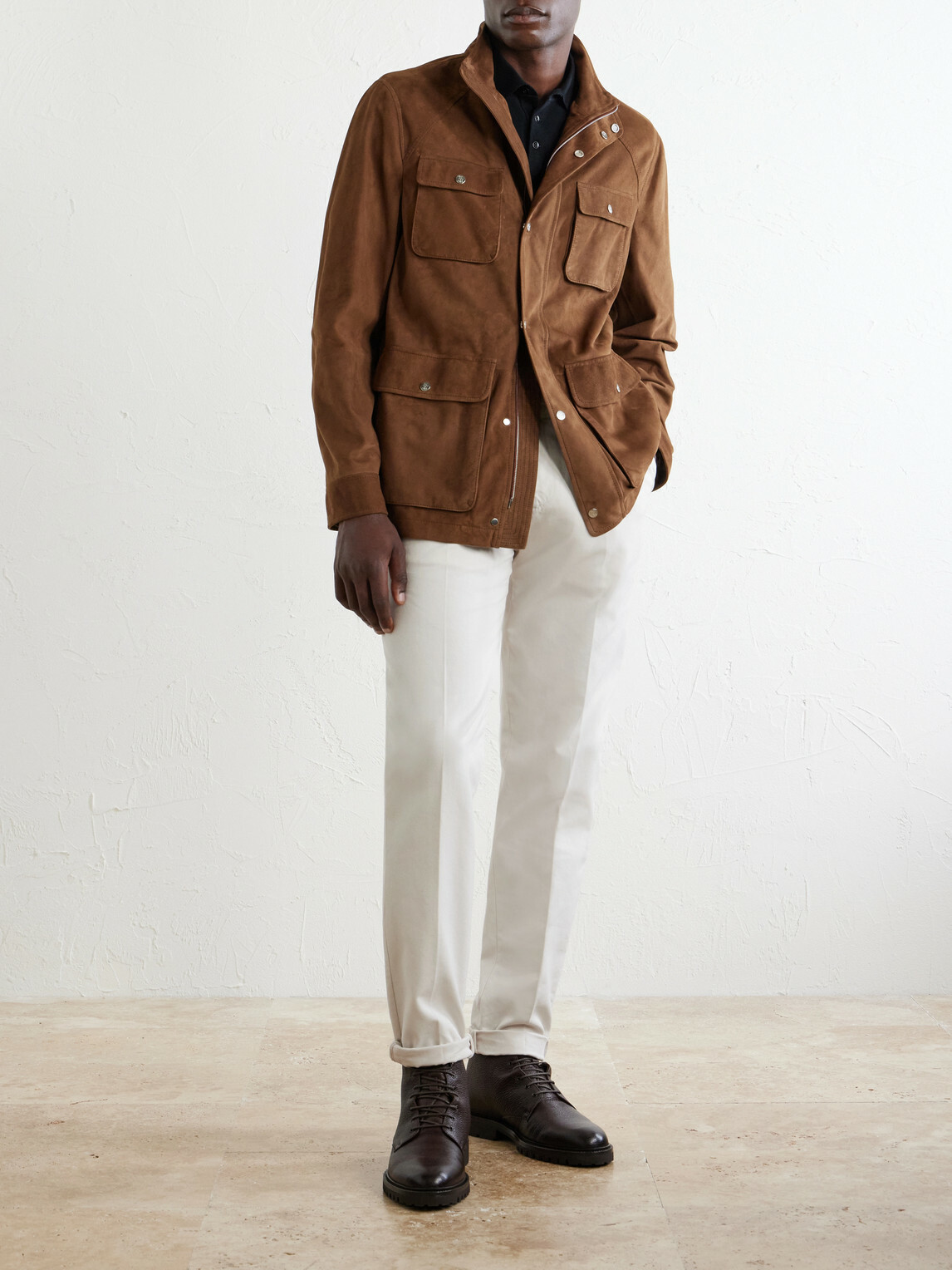 Brunello Cucinelli - Suede Jacket - Brown