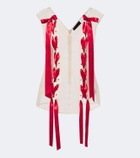 Simone Rocha Unraveling bow-detail sheer top