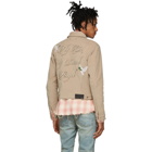 Amiri Beige Corduroy Embroidered Jacket