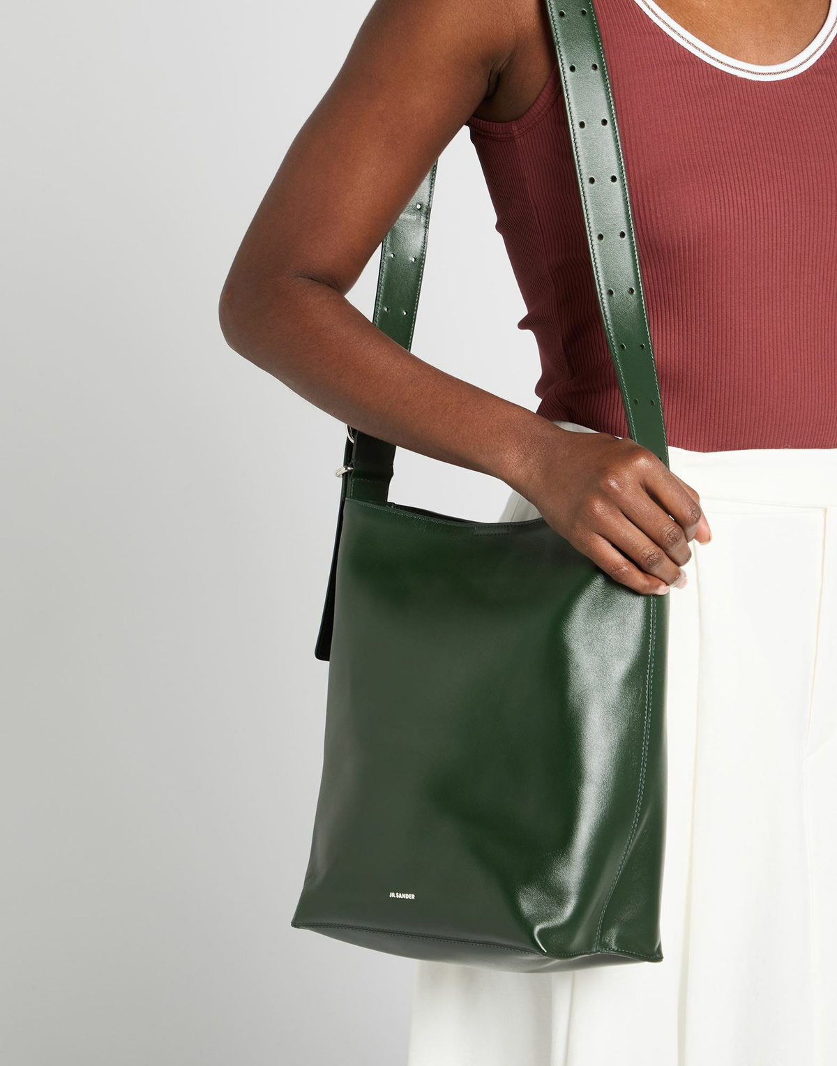 Jil Sander Womens Cross-body bag Dark in Green