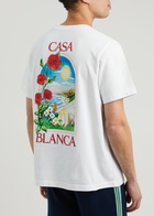 Casablanca LA Days Logo Cotton T-shirt White