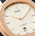Piaget - Polo S Automatic 42mm 18-Karat Rose Gold and Alligator Watch, Ref. No. G0A43010 - Blue