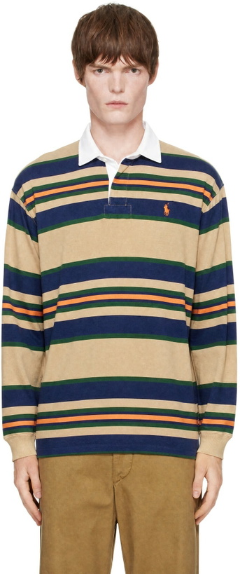 Photo: Polo Ralph Lauren Multicolor Big Fit Striped Jersey Rugby Polo