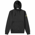 Stone Island Men's Garment Dyed Popover Hoody in Black