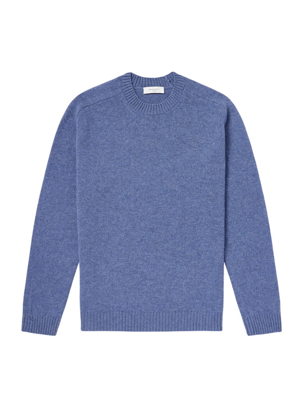 Photo: Boglioli - Virgin Wool and Cashmere-Blend Sweater - Blue